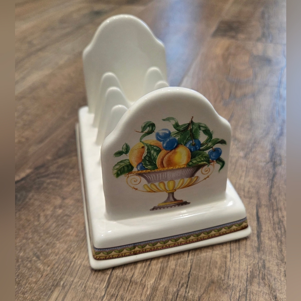 Vintage Casa Elite Porcelain Toast Rack/Napkin/Letter Holder